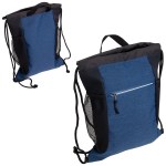 Greystone Polycanvas Drawstring Backpack - Navy Blue Greystone Polycanvas Drawstring Backpack - Navy Blue