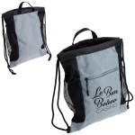 Greystone Polycanvas Drawstring Backpack - Gray Greystone Polycanvas Drawstring Backpack - Gray