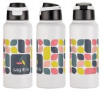 Cabrio 32 oz Recycled Stainless Steel Vacuum Insulated Bottle - White Cabrio 32 oz Recycled Stainless Steel Vacuum Insulated Bottle - White