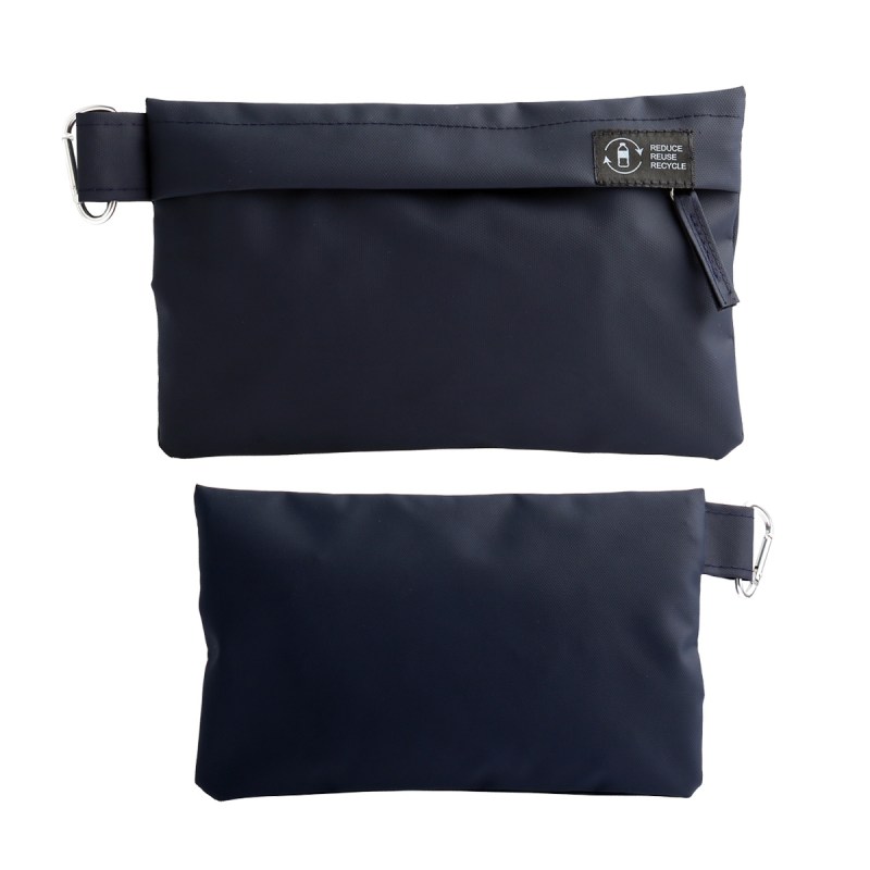 Lakeshore Recycled Nylon Utility Pouch with Carabiner 1 Lakeshore Recycled Nylon Utility Pouch with Carabiner 1