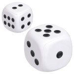 Dice Stress Reliever - White Dice Stress Reliever - White