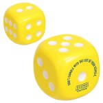Dice Stress Reliever - Yellow Dice Stress Reliever - Yellow