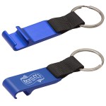 Aluminum Bottle Opener with Key Ring - Blue Aluminum Bottle Opener with Key Ring - Blue