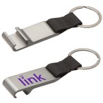 Aluminum Bottle Opener with Key Ring - Gun Metal Aluminum Bottle Opener with Key Ring - Gun Metal