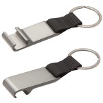 Aluminum Bottle Opener with Key Ring - Gun Metal Aluminum Bottle Opener with Key Ring - Gun Metal