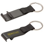 Aluminum Bottle Opener with Key Ring - Black Aluminum Bottle Opener with Key Ring - Black