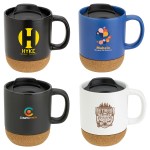 Balsamo 12 oz Ceramic Mug with Cork Base 1 Balsamo 12 oz Ceramic Mug with Cork Base 1