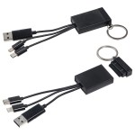 Triplet 3-in-1 Charging Cable with Screen Cleaner - Black Triplet 3-in-1 Charging Cable with Screen Cleaner - Black