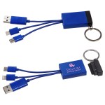 Triplet 3-in-1 Charging Cable with Screen Cleaner - Blue Triplet 3-in-1 Charging Cable with Screen Cleaner - Blue