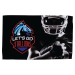 Terry Microfiber Rally Towel 11" x 18" - Full Color - White Terry Microfiber Rally Towel 11" x 18" - Full Color - White