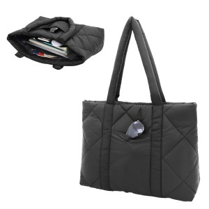 Veranda Quilted Nylon Tote Bag 1 Veranda Quilted Nylon Tote Bag 1