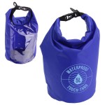 5-Liter Waterproof Gear Bag With Touch-Thru Pouch - Blue 5-Liter Waterproof Gear Bag With Touch-Thru Pouch - Blue
