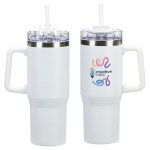 Maestro 30 oz Vacuum Insulated Stainless Steel Mug - White Maestro 30 oz Vacuum Insulated Stainless Steel Mug - White