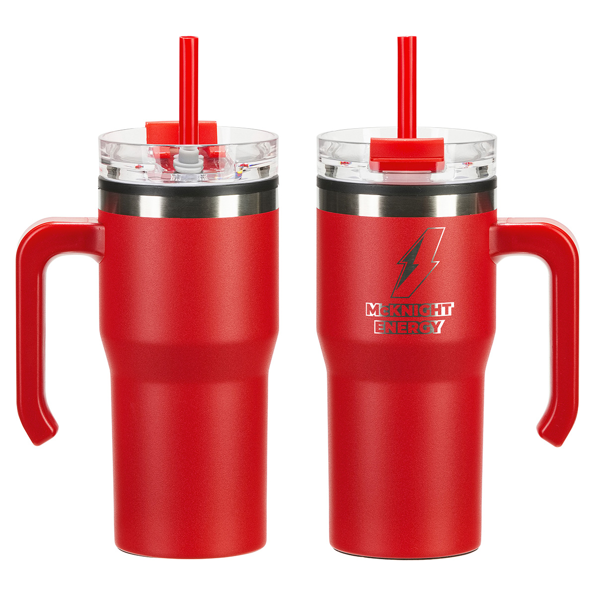 Outback 20 oz Stainless Steel/Polypropylene Mug with Lid and Straw 1