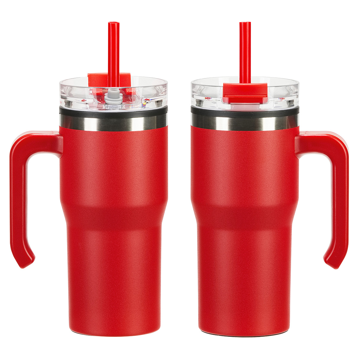 Outback 20 oz Stainless Steel/Polypropylene Mug with Lid and Straw 1