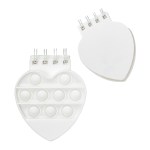 Heart Push Pop Spiral Notebook - White Heart Push Pop Spiral Notebook - White
