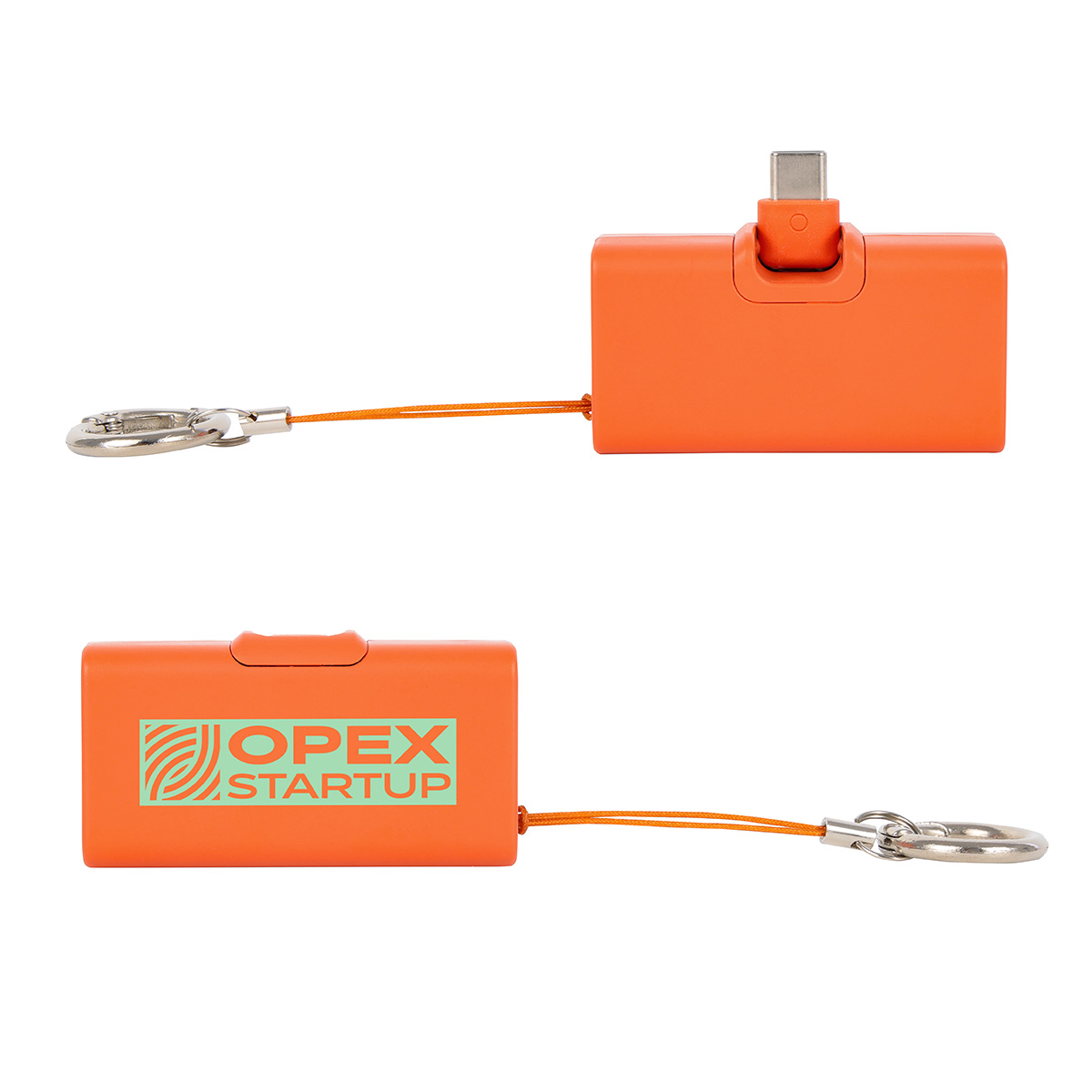 Bijou 1200mAh UL Listed Power Bank with USB-C Tip & Keyring 1