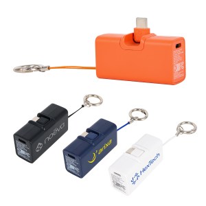 Bijou 1200mAh UL Listed Power Bank with USB-C Tip & Keyring 1 Bijou 1200mAh UL Listed Power Bank with USB-C Tip & Keyring 1