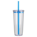 Norris 20 oz Recycled Acrylic Straw Tumbler - Blue Norris 20 oz Recycled Acrylic Straw Tumbler - Blue