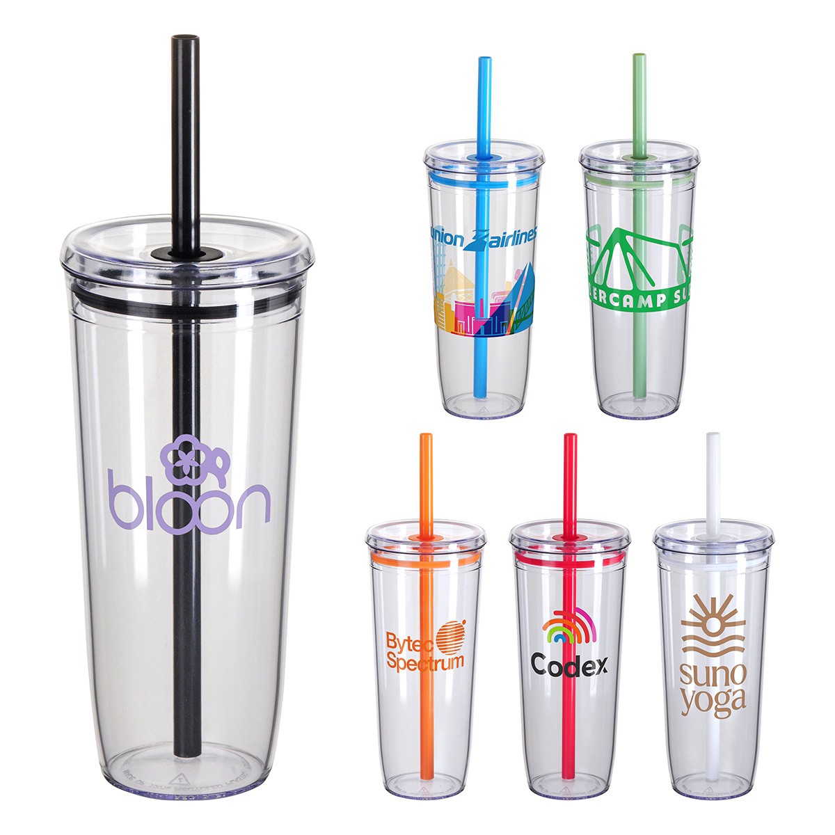 Norris 20 oz Recycled Acrylic Straw Tumbler 1