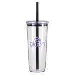 Norris 20 oz Recycled Acrylic Straw Tumbler - Black Norris 20 oz Recycled Acrylic Straw Tumbler - Black