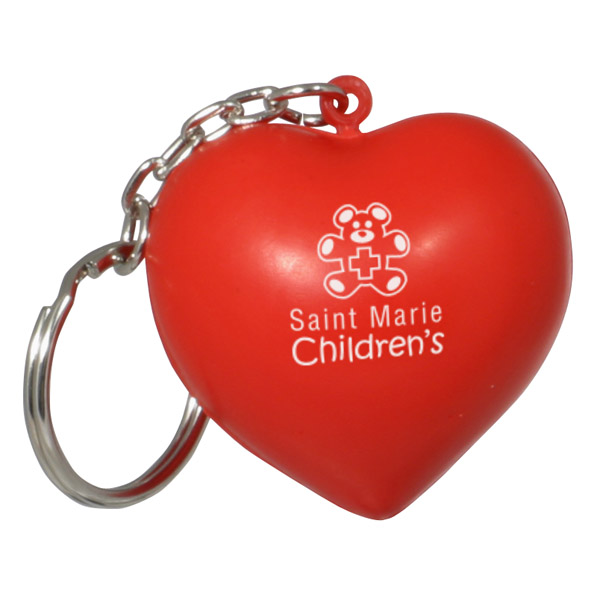 Valentine Heart Stress Reliever Key Chain 1 Valentine Heart Stress Reliever Key Chain 1