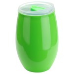 Vintage 16 oz Tritan® High Gloss Wine Glass with Lid - Clear/Lime Green Vintage 16 oz Tritan® High Gloss Wine Glass with Lid - Clear/Lime Green