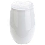 Vintage 16 oz Tritan® High Gloss Wine Glass with Lid - Clear/White Vintage 16 oz Tritan® High Gloss Wine Glass with Lid - Clear/White
