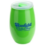 Vintage 16 oz Tritan® High Gloss Wine Glass with Lid - Clear/Lime Green Vintage 16 oz Tritan® High Gloss Wine Glass with Lid - Clear/Lime Green