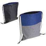 Quill Non-Woven/Nylon Drawstring Backpack - Blue Quill Non-Woven/Nylon Drawstring Backpack - Blue