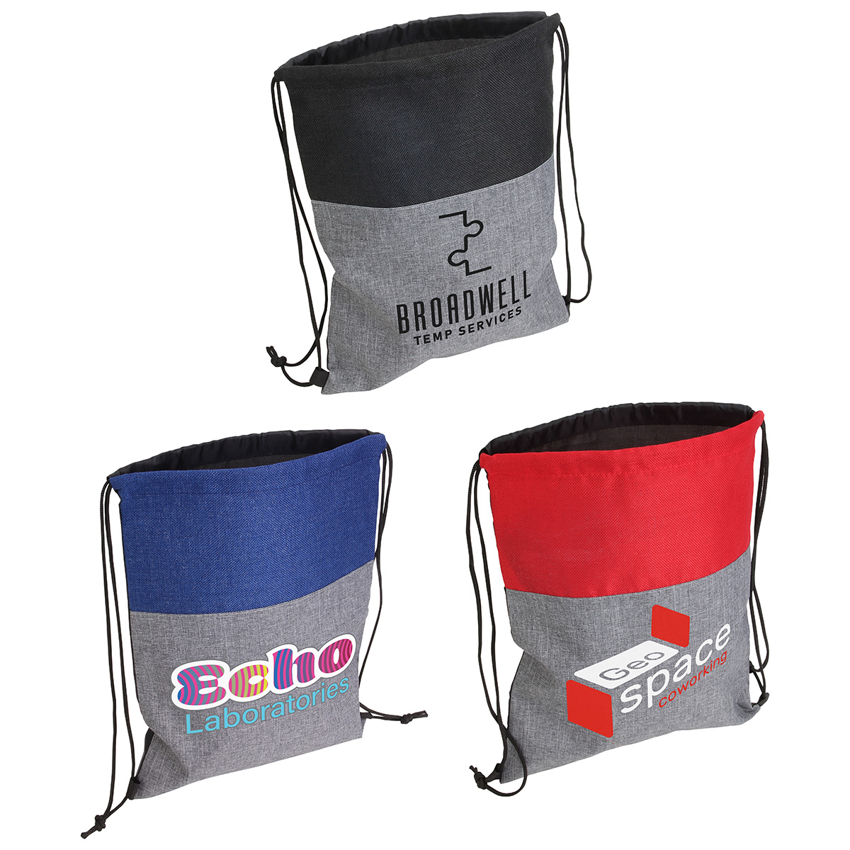 Quill Non-Woven/Nylon Drawstring Backpack 1