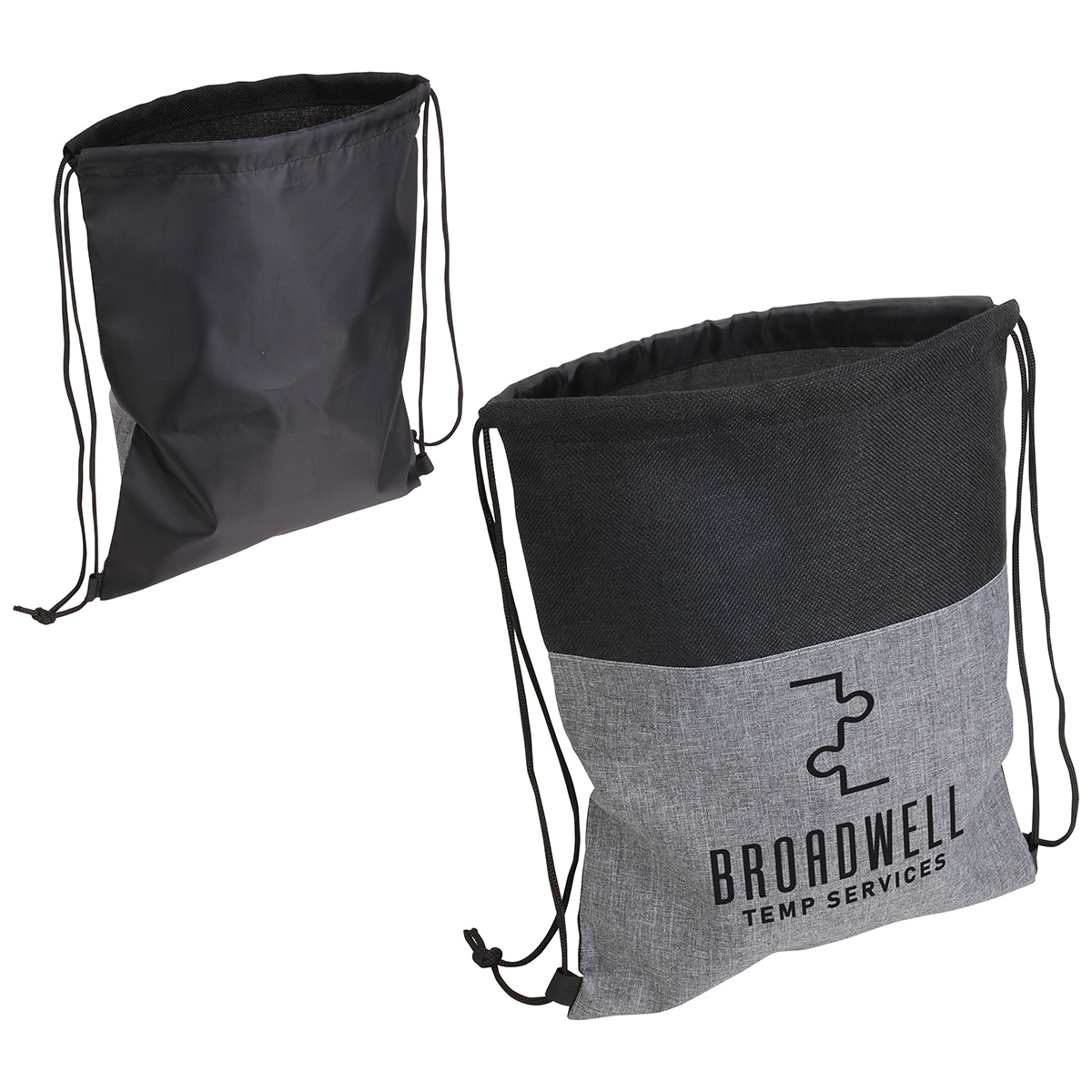 Quill Non-Woven/Nylon Drawstring Backpack 1