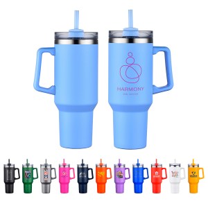 Genoa 40 oz Vacuum Insulated Travel Mug with Straw 1 Genoa 40 oz Vacuum Insulated Travel Mug with Straw 1