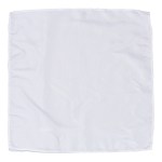 Poly Micro-Peach Bandana 21" x 21" - Full Color - White Poly Micro-Peach Bandana 21" x 21" - Full Color - White