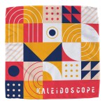Poly Micro-Peach Bandana 21" x 21" - Full Color - White Poly Micro-Peach Bandana 21" x 21" - Full Color - White