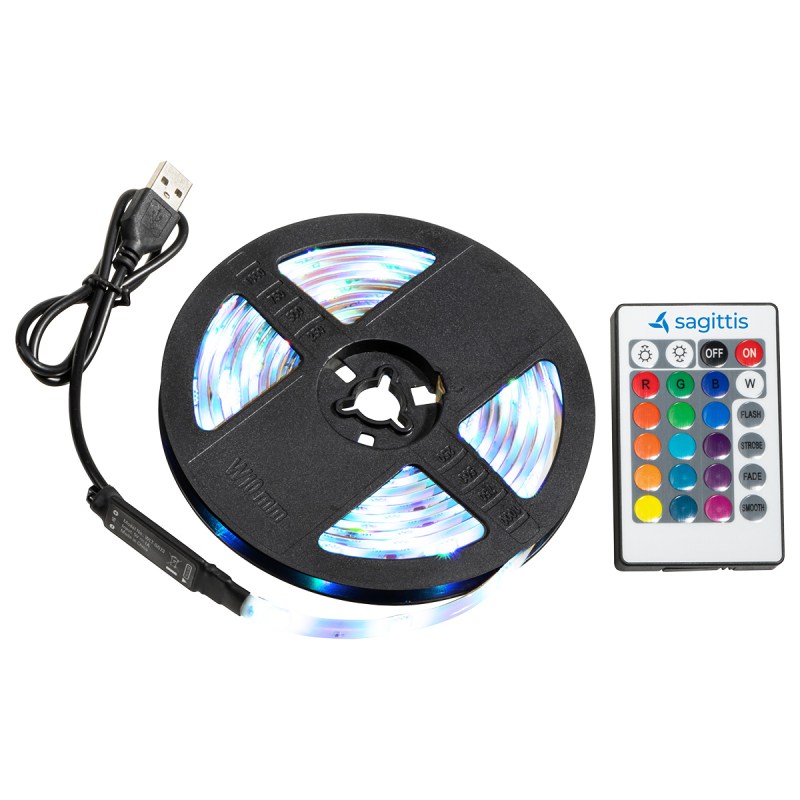 Gig 9.8%27 90-LED Light Strip with Remote Control 1 Gig 9.8%27 90-LED Light Strip with Remote Control 1