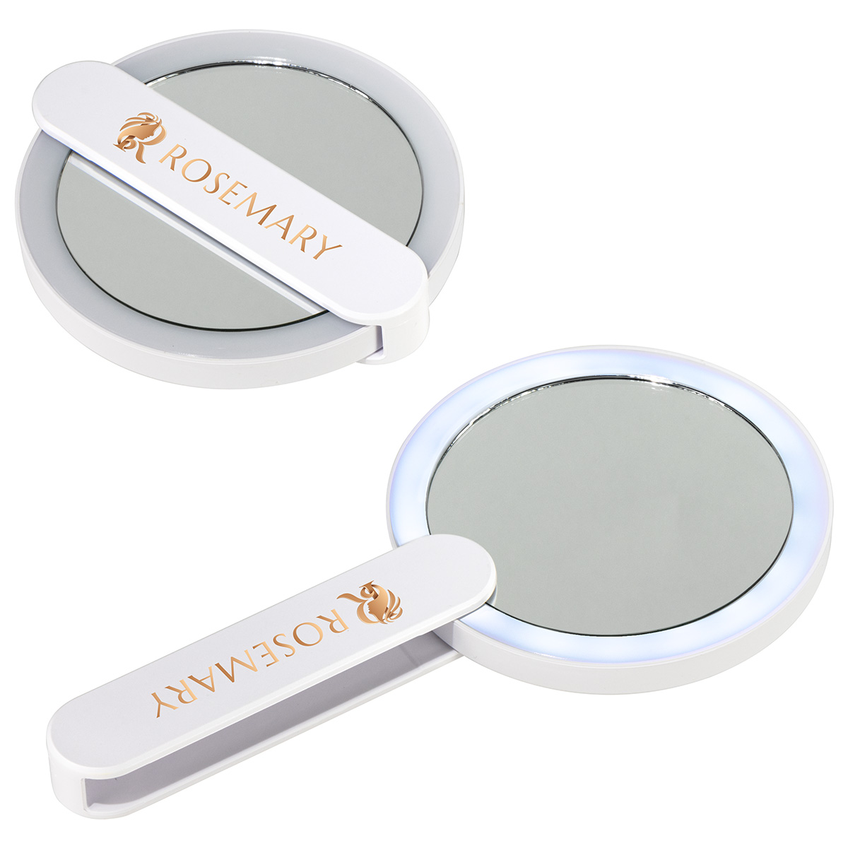 Cabaret LED Mirror with Swivel Handle 1 Cabaret LED Mirror with Swivel Handle 1