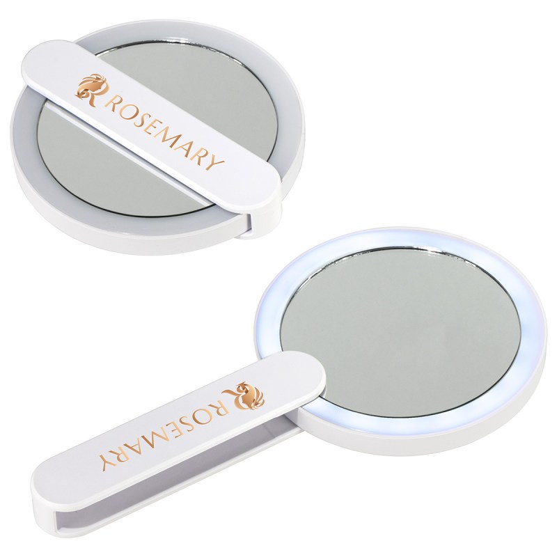 Cabaret LED Mirror with Swivel Handle 1 Cabaret LED Mirror with Swivel Handle 1