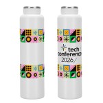Skinny 17 oz Eco-Friendly Vacuum Insulated Stainless Steel Bottle - White Skinny 17 oz Eco-Friendly Vacuum Insulated Stainless Steel Bottle - White