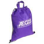Glide Right Non-Woven Drawstring Backpack - Red/Gray Glide Right Non-Woven Drawstring Backpack - Red/Gray