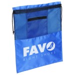 Solelo Travel Polyester Drawstring Shoe Bag - Blue Solelo Travel Polyester Drawstring Shoe Bag - Blue