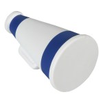 Megaphone Stress Reliever - White/Blue Megaphone Stress Reliever - White/Blue