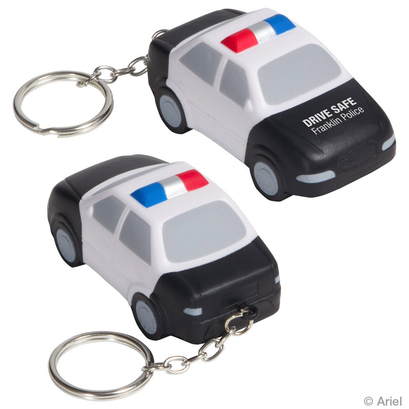 Police Car Stress Reliever Key Chain 1 Police Car Stress Reliever Key Chain 1