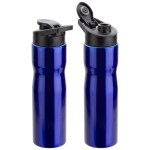 Crescent 25 oz Stainless Steel Bottle - Metallic Blue Crescent 25 oz Stainless Steel Bottle - Metallic Blue
