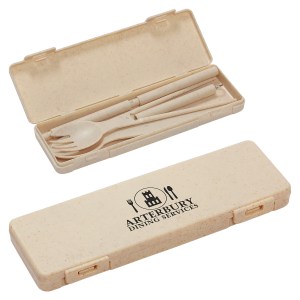 6-in-1 Portable Wheatstraw Tableware Set 1 6-in-1 Portable Wheatstraw Tableware Set 1