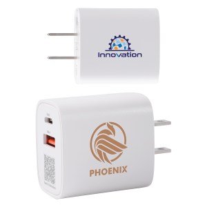 Channel 20W 2- Port PD Wall Charger with Dual Outputs 1 Channel 20W 2- Port PD Wall Charger with Dual Outputs 1