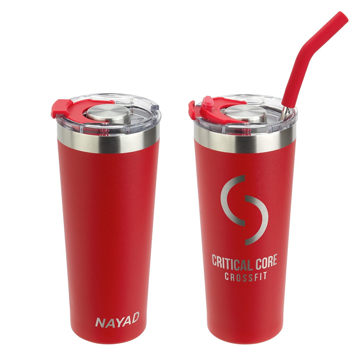 NAYAD® Trouper 22 oz Stainless Double-wall Tumbler with Straw 1