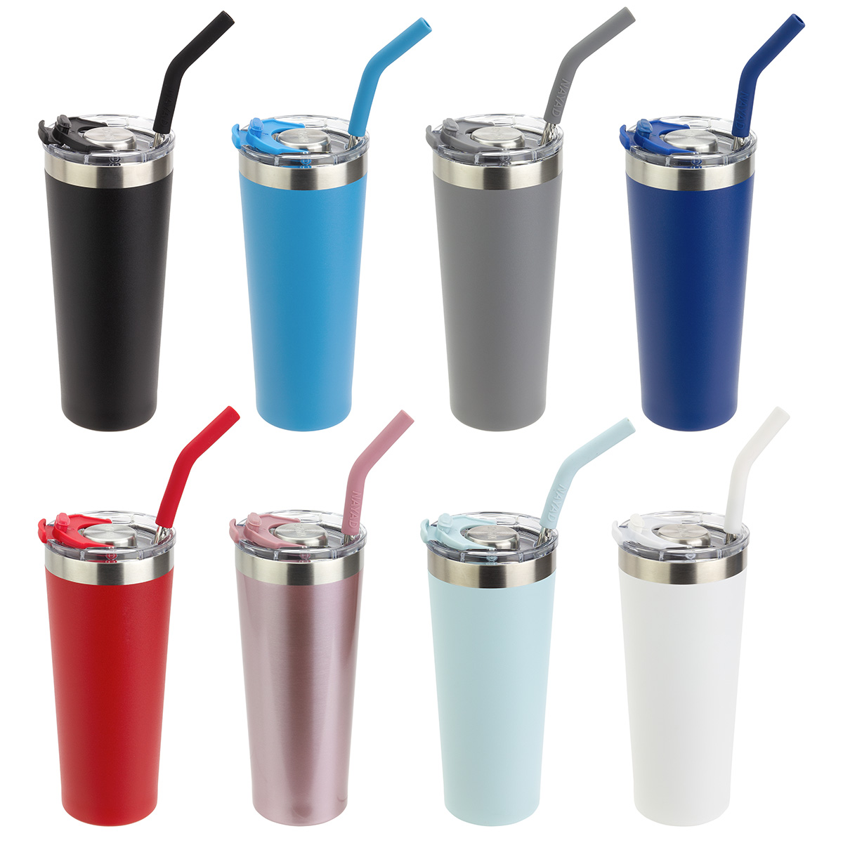 NAYAD® Trouper 22 oz Stainless Double-wall Tumbler with Straw 1