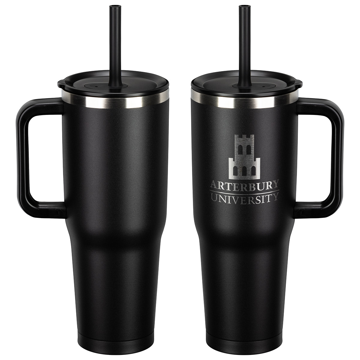 SENSO® Summit 40 oz Insulated Stainless Steel Travel Mug with Press-In Str 1