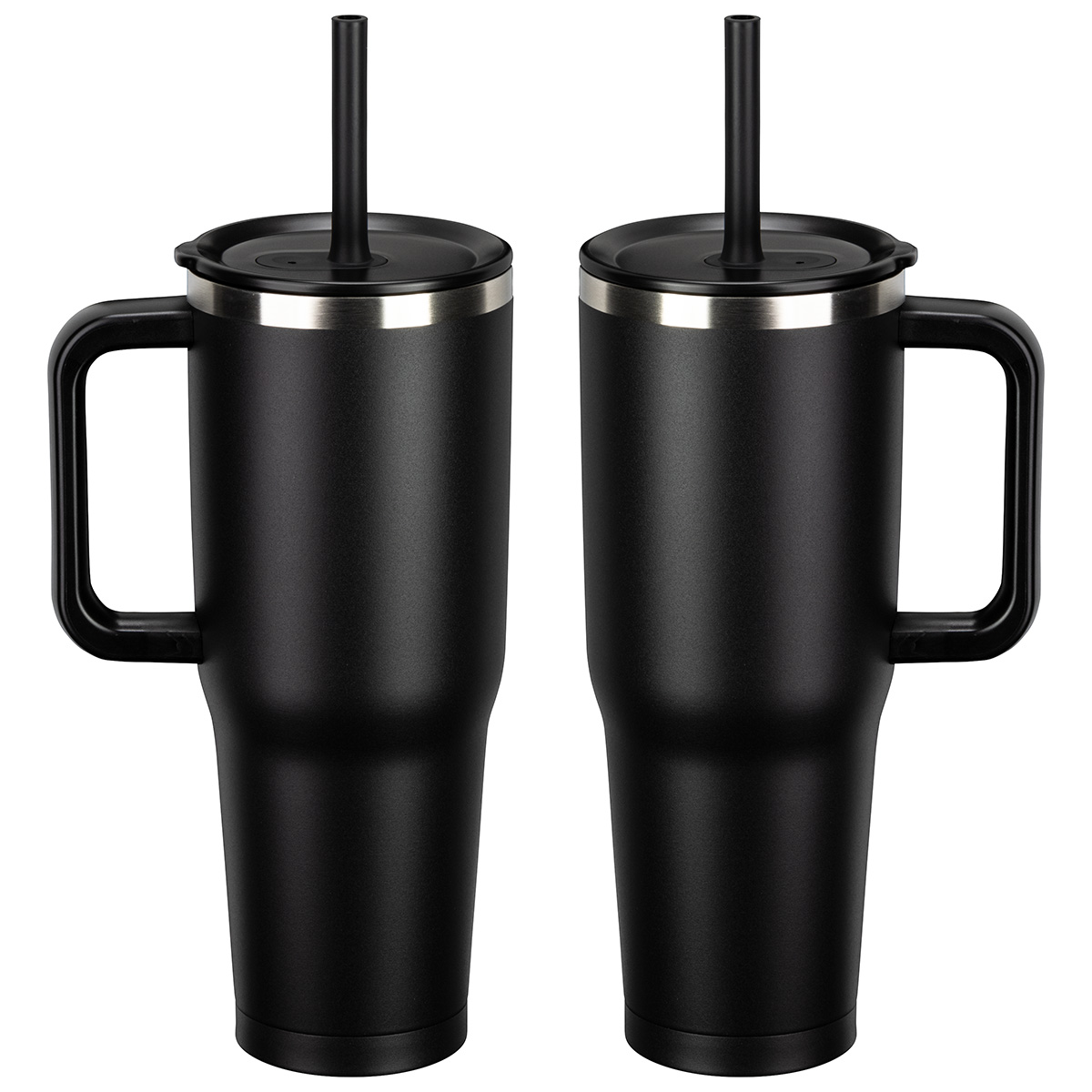 SENSO® Summit 40 oz Insulated Stainless Steel Travel Mug with Press-In Str 1
